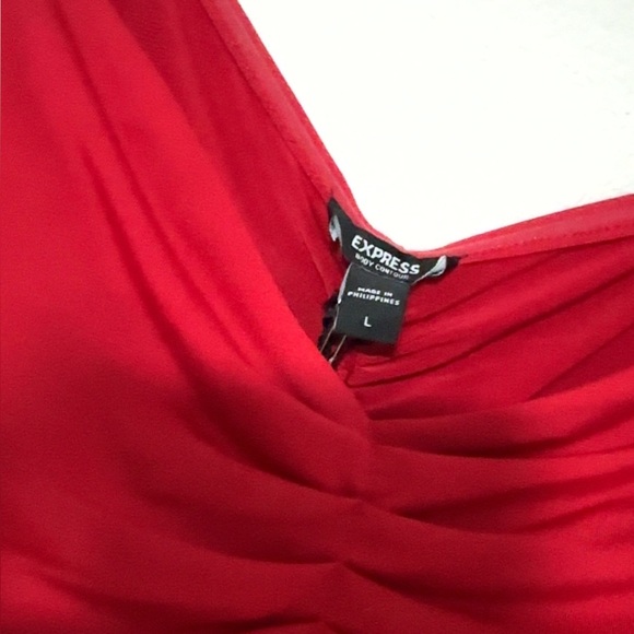 Express Body Contour Collection Red Women's Bodysuit - Picture 3 of 6